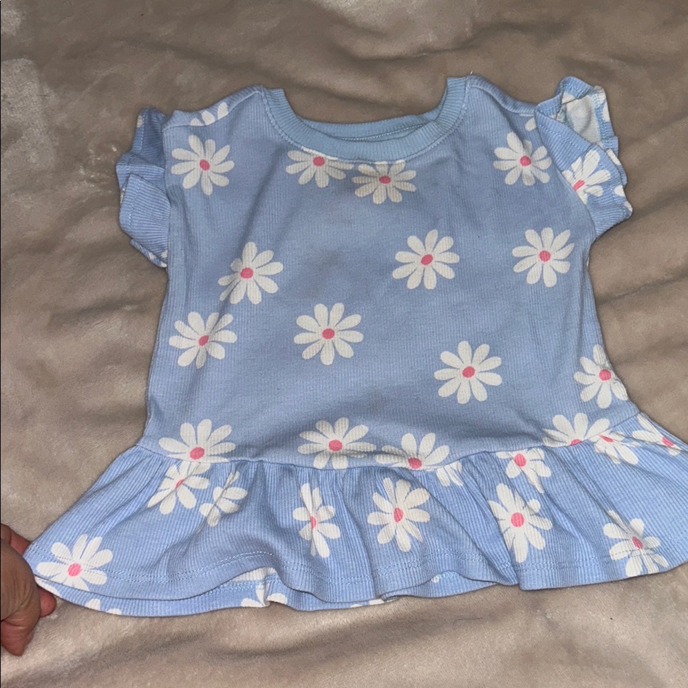 Blue Floral Baby Dress